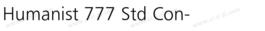 Humanist 777 Std Con字体转换 Humanist 777 Std Con字体转换